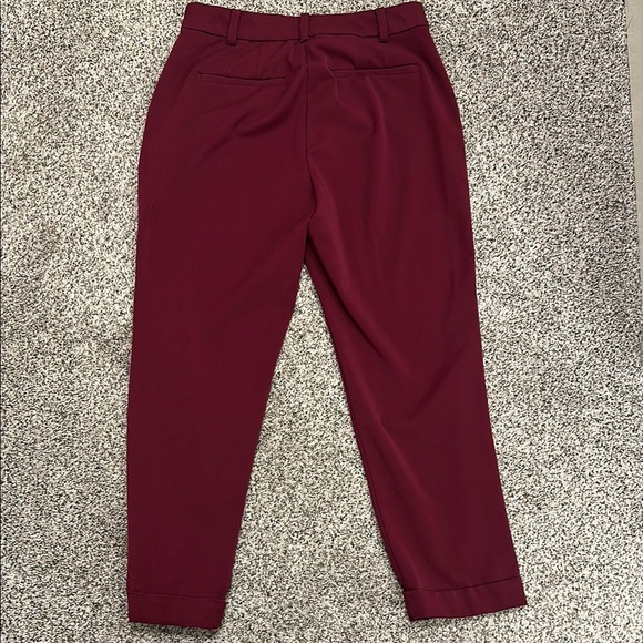 Loft Burgundy Pants - Picture 2 of 3